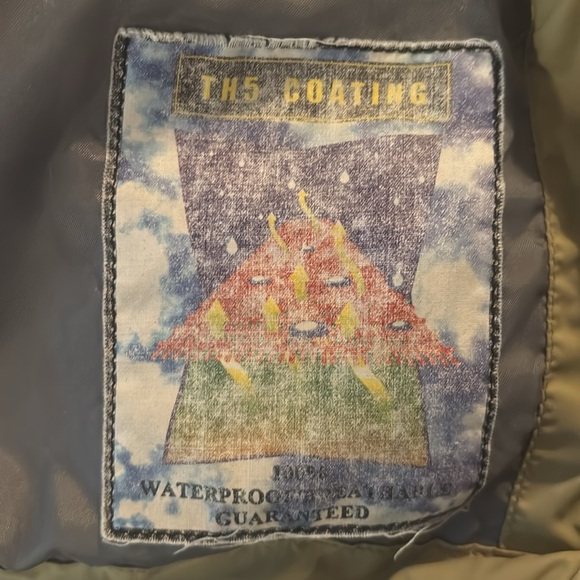 Red Ledge Hooded Tan Rain Jacket Size Medium Lightweight - Picture 6 of 6